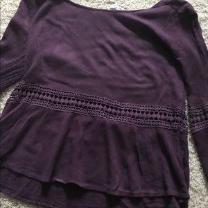 Dark purple blouse